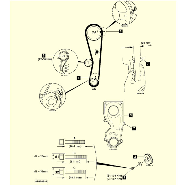 The Hyundai Atos Prime 1.1 GLS G4HG timing marks